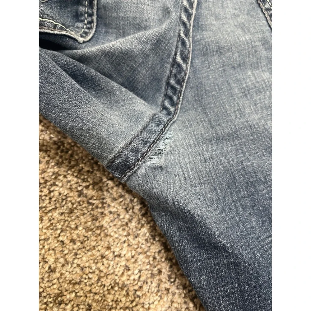 BKE Tyler Straight Leg Jeans Mens 36x32 Medium Wash Stretch Denim Blue Pants